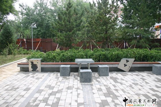 清華東路道路綠化工程棋牌廣場