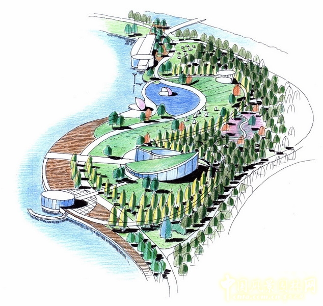 盛葉夏樹 雕塑公園 景觀設計 設計圖