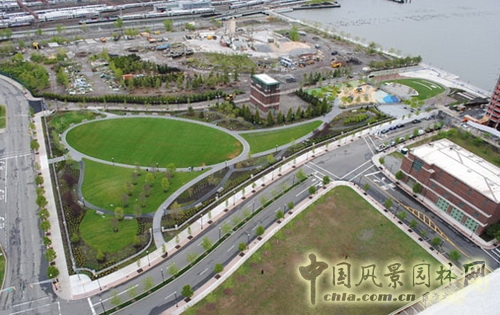美國紐波特 多功能 海濱公園 鳥瞰圖 世界園林 中國風(fēng)景園林網(wǎng)