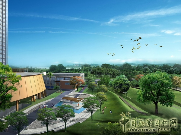中山電力大樓 景觀設(shè)計(jì) 何小強(qiáng) 屋頂綠化 中國(guó)風(fēng)景園林網(wǎng)