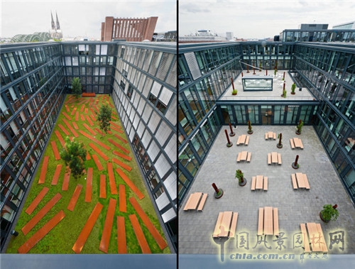 德國科隆Rheinpark-Metropole辦公空間景觀設計