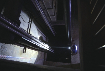 位于左安門橋東北角的地下蓄水池。京華時(shí)報(bào)記者范繼文攝