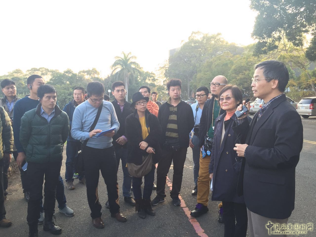 臺灣園林專業考察團參觀訪問東海大學