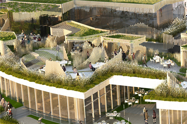 巴黎拉德芳斯區氧氣公園景觀設計