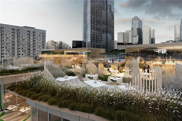 巴黎拉德芳斯區氧氣公園景觀設計