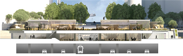 巴黎拉德芳斯區氧氣公園景觀設計