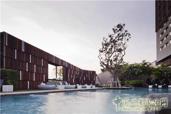 泰國芭提雅希爾頓酒店屋頂花園