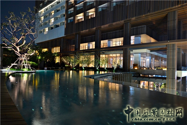 泰國芭提雅希爾頓酒店屋頂花園