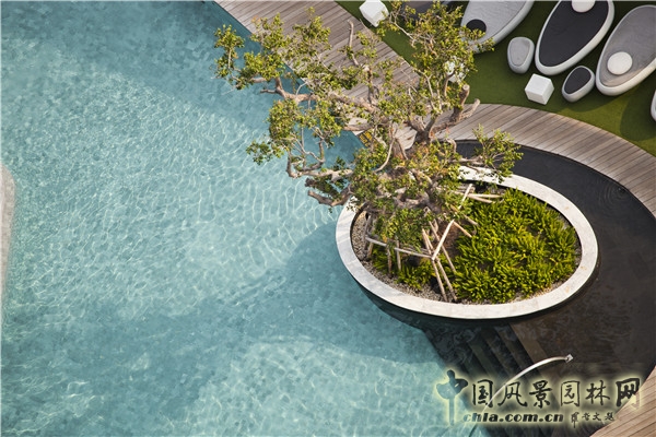 泰國芭提雅希爾頓酒店屋頂花園