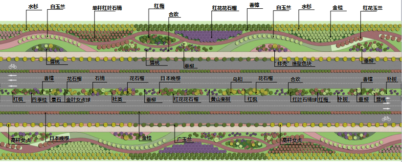 2016園冶杯專業(yè)獎參賽項(xiàng)目: 懷遠(yuǎn)縣S307道路園林景觀工程設(shè)計(jì)