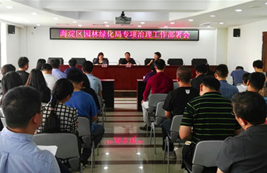 海淀區(qū)園林綠化局部署專項(xiàng)治理工作