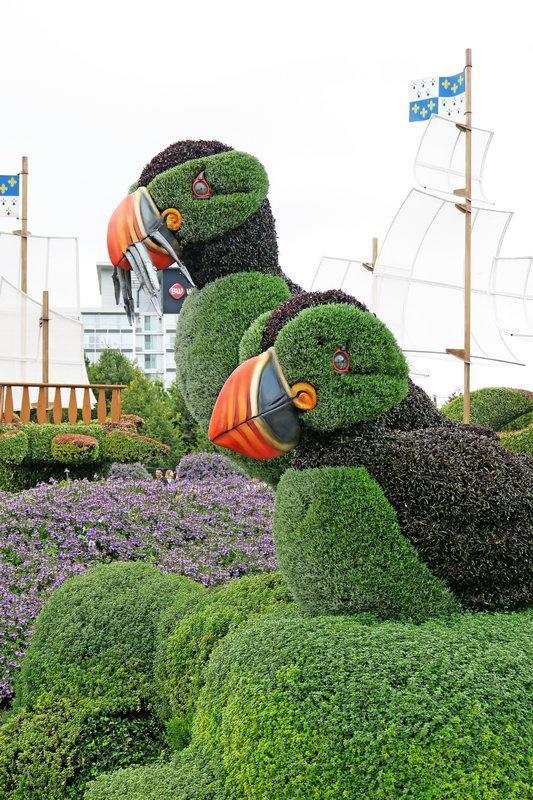 加拿大渥太華植物雕塑作品展，中國作品歡迎