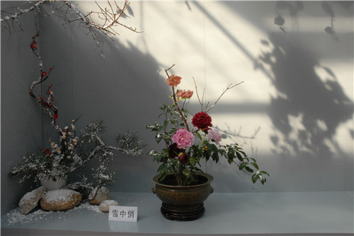中國插花泰斗王蓮英獻(xiàn)藝河北省第二屆園博會