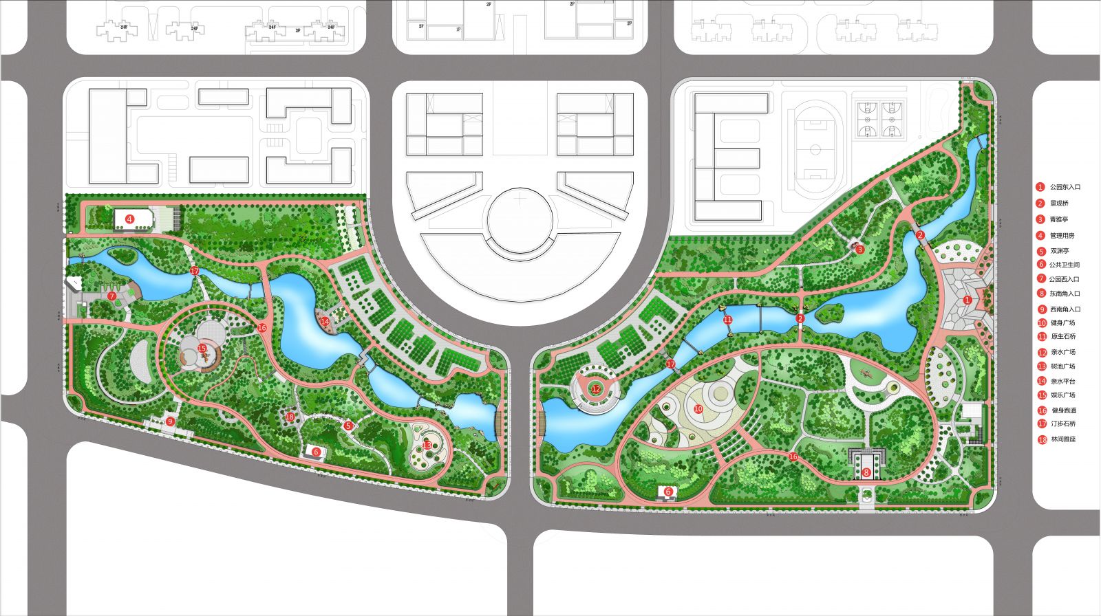 園冶杯專業獎：天津市雙青公園景觀方案設計