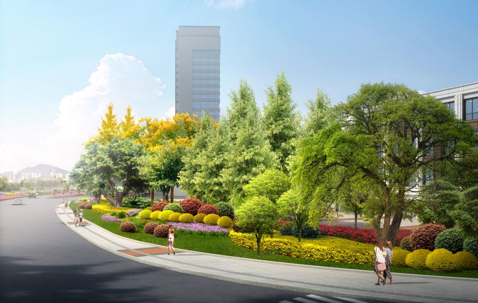 園冶杯專業獎：資陽市嬌子大道綜合整治建設工程-節點景觀提升