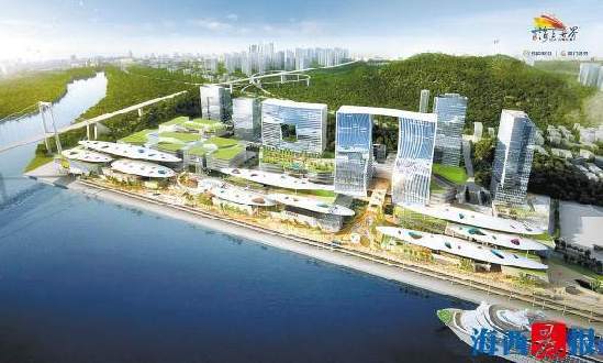 廈門(mén)最大城市綜合體“海上世界”主建筑封頂