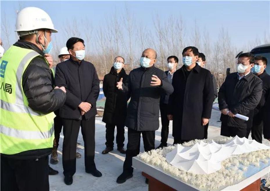 河北邯鄲市領(lǐng)導(dǎo)赴園博園施工一線調(diào)研慰問