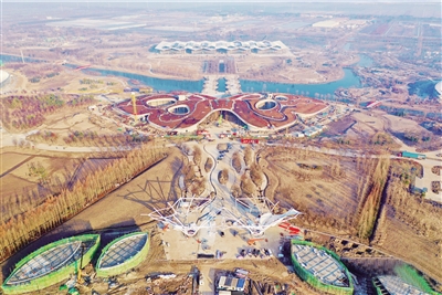 第十屆花博會主場館建設(shè)如火如荼