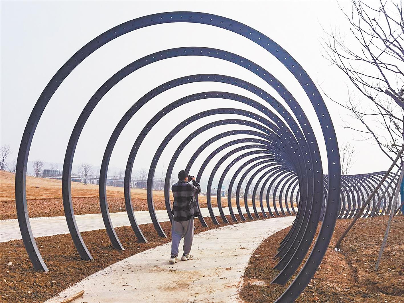 湖北省第三屆（荊門）園博會展園基本完工