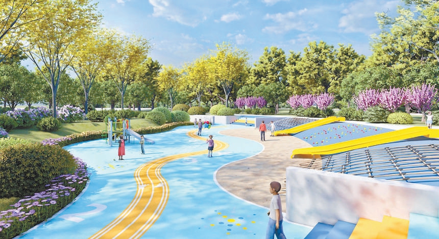 北京:通惠河畔再添500余畝新綠