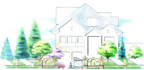 北京市玫瑰園別墅景觀設計