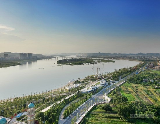 畢路德設計的四川遂寧涪江濕地公園