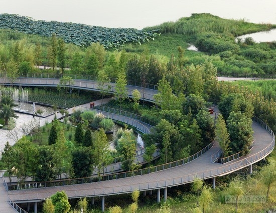 畢路德設(shè)計的四川遂寧涪江濕地公園
