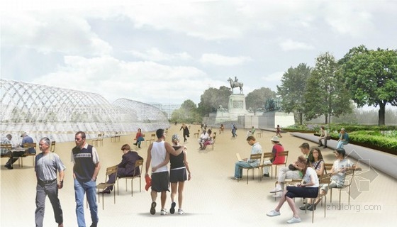 Diller Scofidio Renfro等設(shè)計的美國國家廣場競賽項目