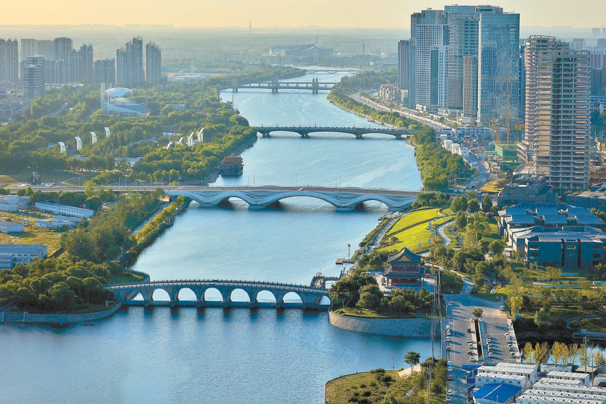 北京通州:千年古運(yùn)河 滿目是新景